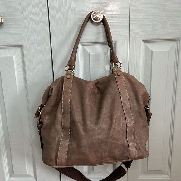 Calvalcanti Genuine Leather Handbag Shoulder Purse Crossbody Strap Made In Italy - Picture 6 of 16